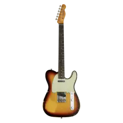 Fender Custom Shop LTD 1960 Telecaster Custom Heavy Relic Chocolate 3 Ton Sunburst Elektro Gitar - 1