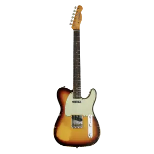 Fender Custom Shop LTD 1960 Telecaster Custom Heavy Relic Chocolate 3 Ton Sunburst Elektro Gitar - 1