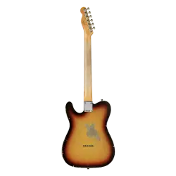 Fender Custom Shop LTD 1960 Telecaster Custom Heavy Relic Chocolate 3 Ton Sunburst Elektro Gitar - 2