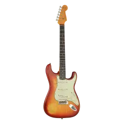 Fender Custom Shop LTD 1962 Stratocaster Heavy Relic Aged Cherry Sunburst Elektro Gitar - 1