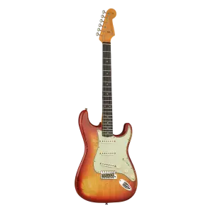 Fender Custom Shop LTD 1962 Stratocaster Heavy Relic Aged Cherry Sunburst Elektro Gitar - 1