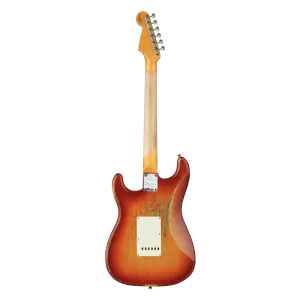 Fender Custom Shop LTD 1962 Stratocaster Heavy Relic Aged Cherry Sunburst Elektro Gitar - 2