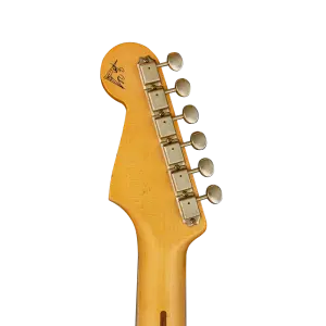 Fender Custom Shop Masterbuilt Greg Fessler 1959 Stratocaster Journeyman Relic Olympic White Elektro Gitar - 5