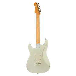 Fender Custom Shop Masterbuilt Greg Fessler 1959 Stratocaster Journeyman Relic Olympic White Elektro Gitar - 2