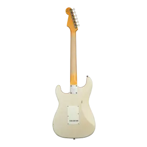 Fender Custom Shop Masterbuilt Yuriy Shishkov 1963 Stratocaster Journeyman Relic Aged Arctic White Elektro Gitar - 2