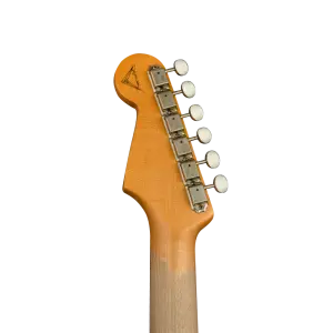 Fender Custom Shop Masterbuilt Yuriy Shishkov 1963 Stratocaster Journeyman Relic Aged Arctic White Elektro Gitar - 5