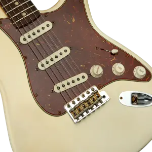 Fender Custom Shop Masterbuilt Yuriy Shishkov 1963 Stratocaster Journeyman Relic Aged Arctic White Elektro Gitar - 3