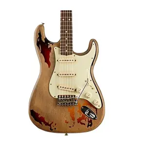 Fender Custom Shop Rory Gallagher Signature Stratocaster Relic Gülağacı Klavye 3-Color Sunburst Elektro Gitar - 3
