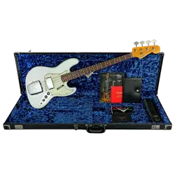 Fender Custom Shop S20 1964 Jazz Bass Journeyman Relic Gülağacı Klavye Super Faded Aged Sonic Blue Bas Gitar - 6