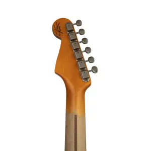 Fender Custom Shop S20 Limited Edition 1956 Stratocaster Heay Relic Ivory over 3 Tone Sunburst Elektro Gitar - 5