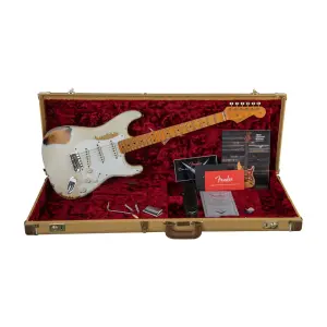Fender Custom Shop S20 Limited Edition 1956 Stratocaster Heay Relic Ivory over 3 Tone Sunburst Elektro Gitar - 6