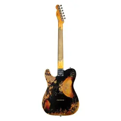 Fender Custom Shop S20 Limited Edition 1959 Telecaster Custom Super Heay Relic Aged Black over 3 Colour Sunburst Elektro Gitar - 2