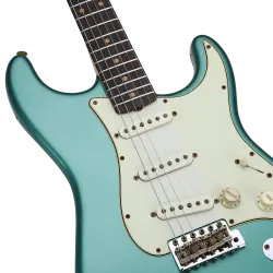 Fender Custom Shop S20 Limited Edition 1960 Stratocaster Journeyman Relic Faded Aged Sherwood Green Metallic Elektro Gitar - 3