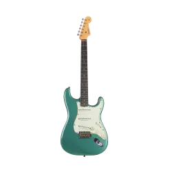 Fender Custom Shop S20 Limited Edition 1960 Stratocaster Journeyman Relic Faded Aged Sherwood Green Metallic Elektro Gitar - 1