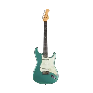 Fender Custom Shop S20 Limited Edition 1960 Stratocaster Journeyman Relic Faded Aged Sherwood Green Metallic Elektro Gitar - 1