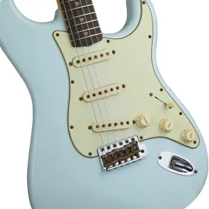 Fender Custom Shop S20 Limited Edition 1960 Stratocaster Journeyman Relic Super Faded Aged Sonic Blue Elektro Gitar - 3