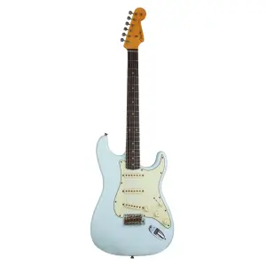 Fender Custom Shop S20 Limited Edition 1960 Stratocaster Journeyman Relic Super Faded Aged Sonic Blue Elektro Gitar - 1