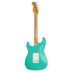 Fender Custom Shop S21 Limited Edition 1957 Stratocaster Relic Akçaağaç Klavye Faded Aged Sea Foam Green Elektro Gitar - 2