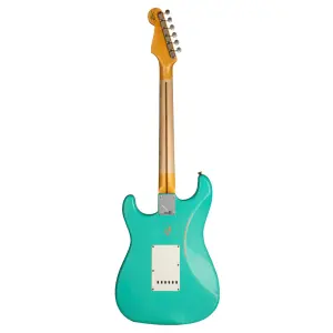 Fender Custom Shop S21 Limited Edition 1957 Stratocaster Relic Akçaağaç Klavye Faded Aged Sea Foam Green Elektro Gitar - 2