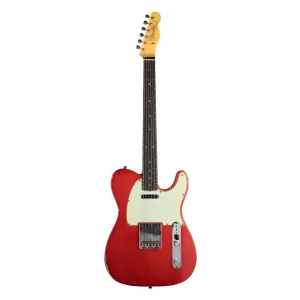 Fender Custom Shop S21 Limited Edition 1961 Telecaster Relic Gülağacı Klavye Aged Candy Apple Red Elektro Gitar - 1