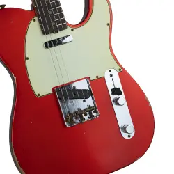 Fender Custom Shop S21 Limited Edition 1961 Telecaster Relic Gülağacı Klavye Aged Candy Apple Red Elektro Gitar - 3