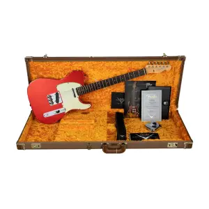 Fender Custom Shop S21 Limited Edition 1961 Telecaster Relic Gülağacı Klavye Aged Candy Apple Red Elektro Gitar - 6