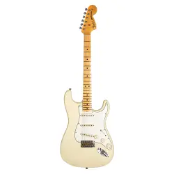 Fender Custom Shop S21 Limited Edition 1969 Stratocaster Bone-Tone PUs Journeyman Relic Akçaağaç Klavye Faded Aged Vintage White Elektro Gitar - 1