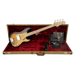 Fender Custom Shop Vintage Custom 57 P Bass Time Capsule Package Maple Neck Wide-Fade 2-Color Sunburst Bas Gitar - 6