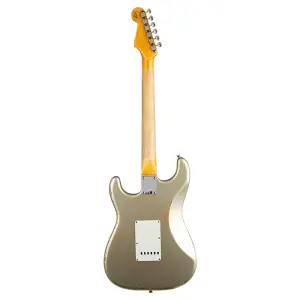 Fender Custom Shop W19 1965 Stratocaster Relic Maple Fingerboard Super Faded Aged Inca Silver Elektro Gitar - 2