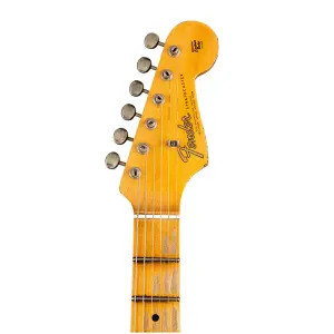 Fender Custom Shop W19 1965 Stratocaster Relic Maple Fingerboard Super Faded Aged Inca Silver Elektro Gitar - 3