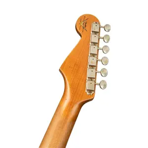 Fender Custom Shop W20 Limited Edition 1964 Stratocaster Journeyman Relic Faded Aged Ocean Turquoise Metallic Elektro Gitar - 5