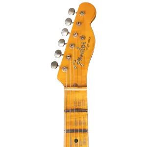 Fender Custom Shop W21 Limited Edition 1951 Telecaster Heavy Relic Akçaağaç Klavye Aged Butterscotch Blonde Elektro Gitar - 5
