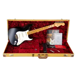 Fender Custom Shop W21 Limited Edition 1957 Stratocaster Journeyman Relic Akçaağaç Klavye Aged Black Elektro Gitar - 6