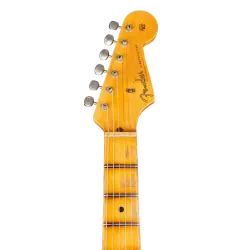 Fender Custom Shop W21 Limited Edition 1957 Stratocaster Journeyman Relic Akçaağaç Klavye Wide Fade Chocolate 2 Tone Sunburst Elektro Gitar - 4