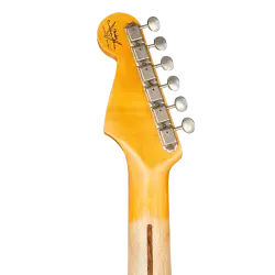 Fender Custom Shop W21 Limited Edition 1957 Stratocaster Journeyman Relic Akçaağaç Klavye Wide Fade Chocolate 2 Tone Sunburst Elektro Gitar - 5