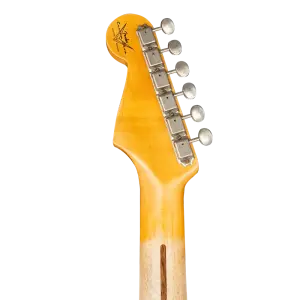 Fender Custom Shop W21 Limited Edition 1957 Stratocaster Journeyman Relic Akçaağaç Klavye Wide Fade Chocolate 2 Tone Sunburst Elektro Gitar - 5