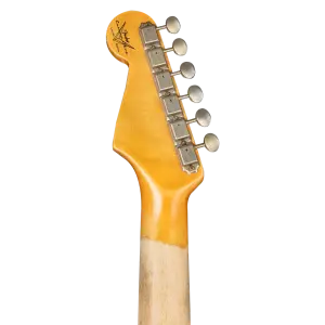 Fender Custom Shop W21 Limited Edition 1959 Stratocaster Relic Gülağacı Klavye Faded Aged Candy Apple Red Elektro Gitar - 5