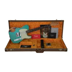 Fender Custom Shop W21 Limited Edition 1960 Telecaster Custom Heavy Relic Gülağacı Klavye Seafoam Green over 3-Color Sunburst - 6