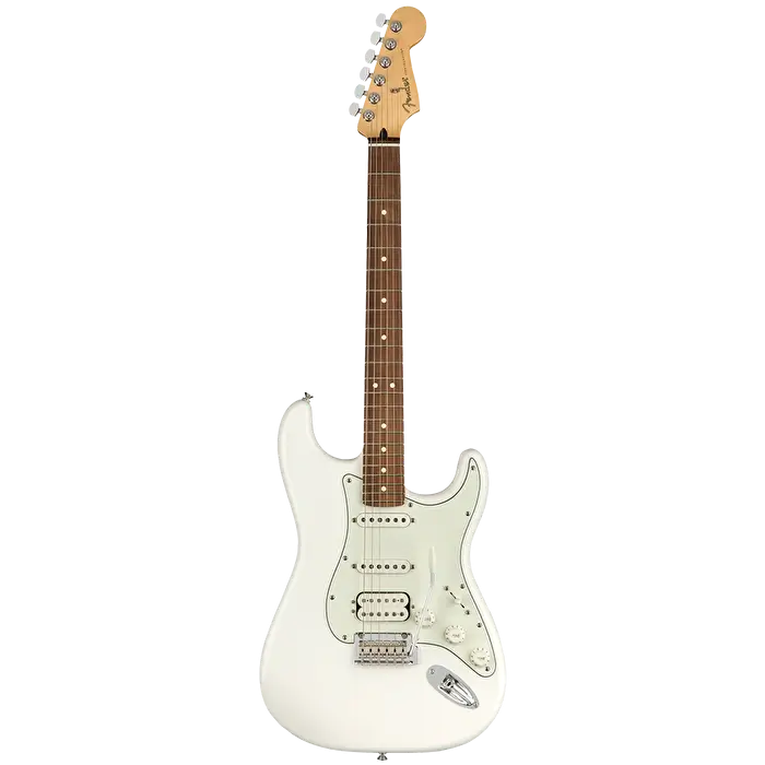 Fender Player Stratocaster HSS Pau Ferro Klavye Polar White Elektro Gitar - 1