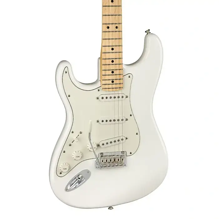 Fender Player Stratocaster Left Handed Polar White Solak Elektro Gitar - 3