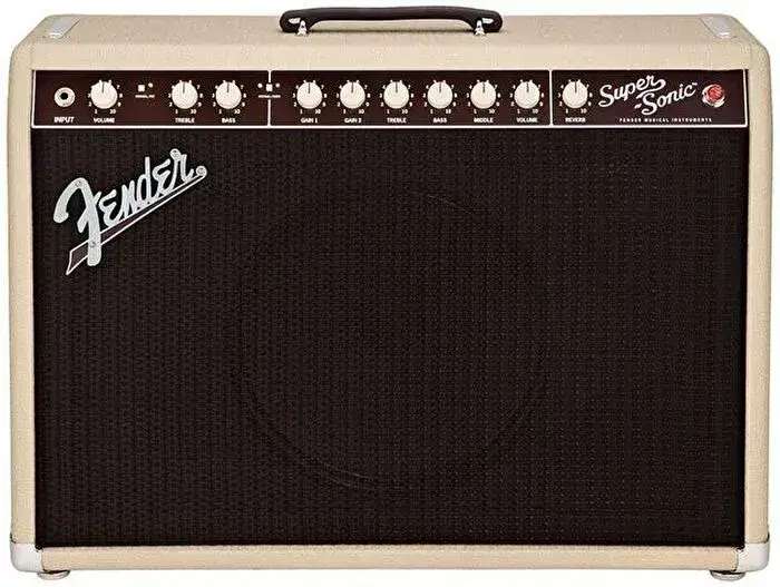 Fender Super-Sonic 22 Combo Blonde Elektro Gitar Amfisi - 1