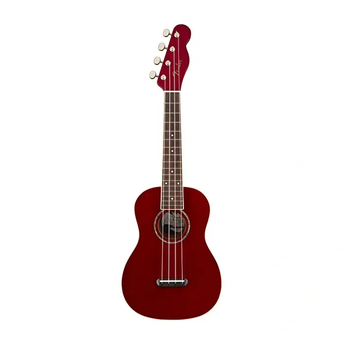 Fender Zuma Classic Ceviz Klavye Candy Apple Red Ukulele - 1