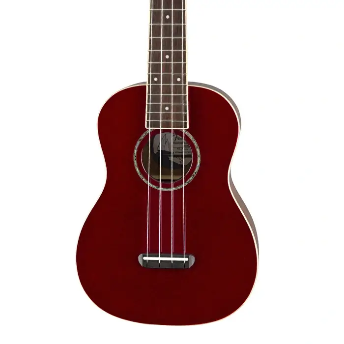 Fender Zuma Classic Ceviz Klavye Candy Apple Red Ukulele - 3