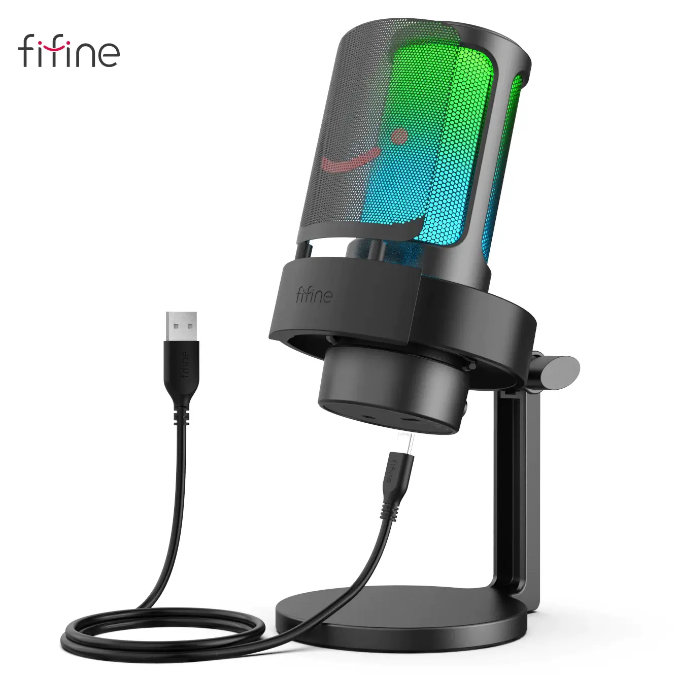 Fifine Ampligame A8 RGB USB Mikrofon - 2