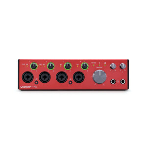 Focusrite Clarett+ 4Pre Desktop 18x8 USB Type-C Audio/MIDI Interface - Focusrite