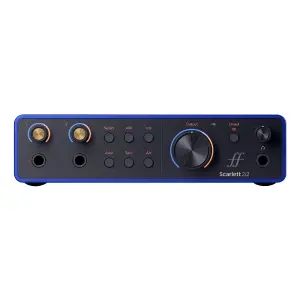 Focusrite Scarlett 2i2 USB-C Ses Kartı (4. Nesil, 25. Yıl Özel Seri – ISA Blue) - 3