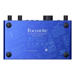 Focusrite Scarlett 2i2 USB-C Ses Kartı (4. Nesil, 25. Yıl Özel Seri – ISA Blue) - 7