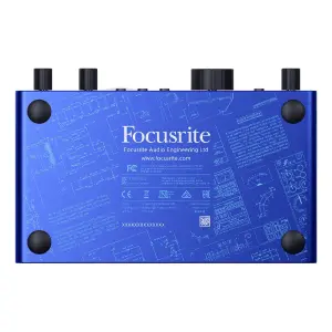 Focusrite Scarlett 2i2 USB-C Ses Kartı (4. Nesil, 25. Yıl Özel Seri – ISA Blue) - 7