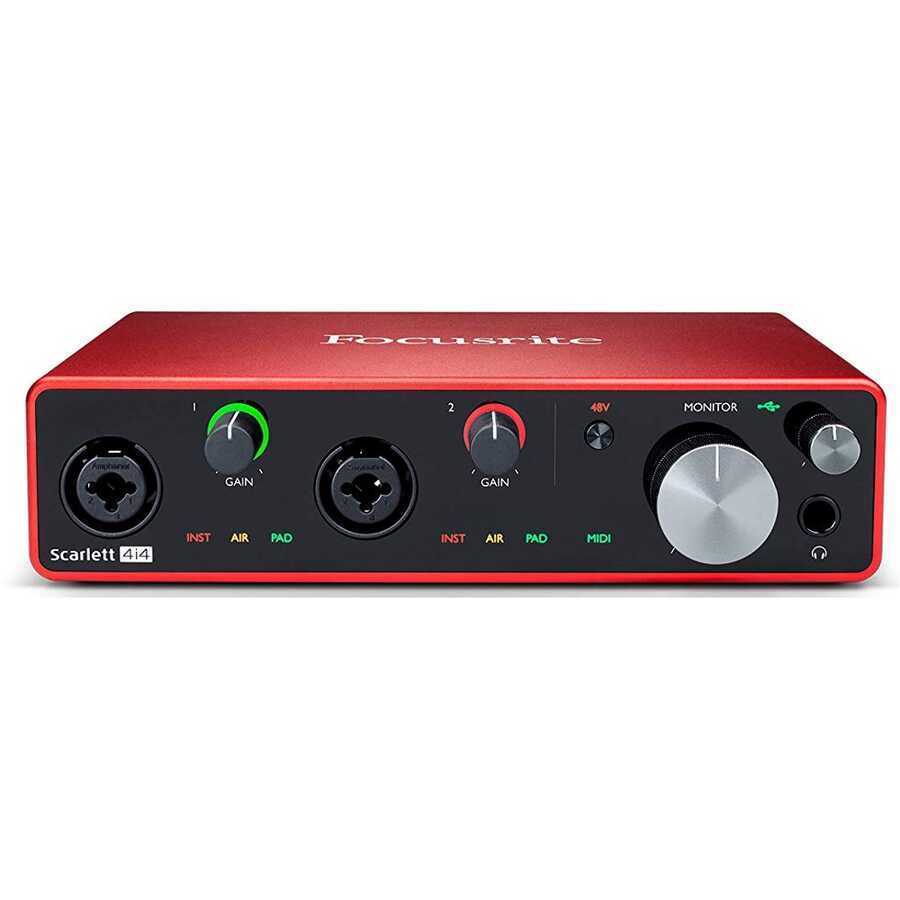 Focusrite - Focusrite SCARLETT 4i4 GEN3 2 Line Giriş - 4 Çıkış USB Ses Kartı