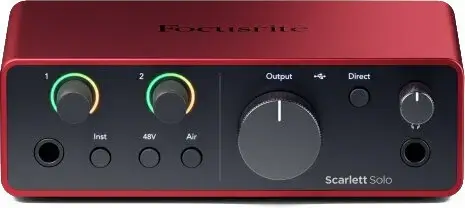 Focusrite Scarlett Solo 4th Gen USB Audio Interface - 1